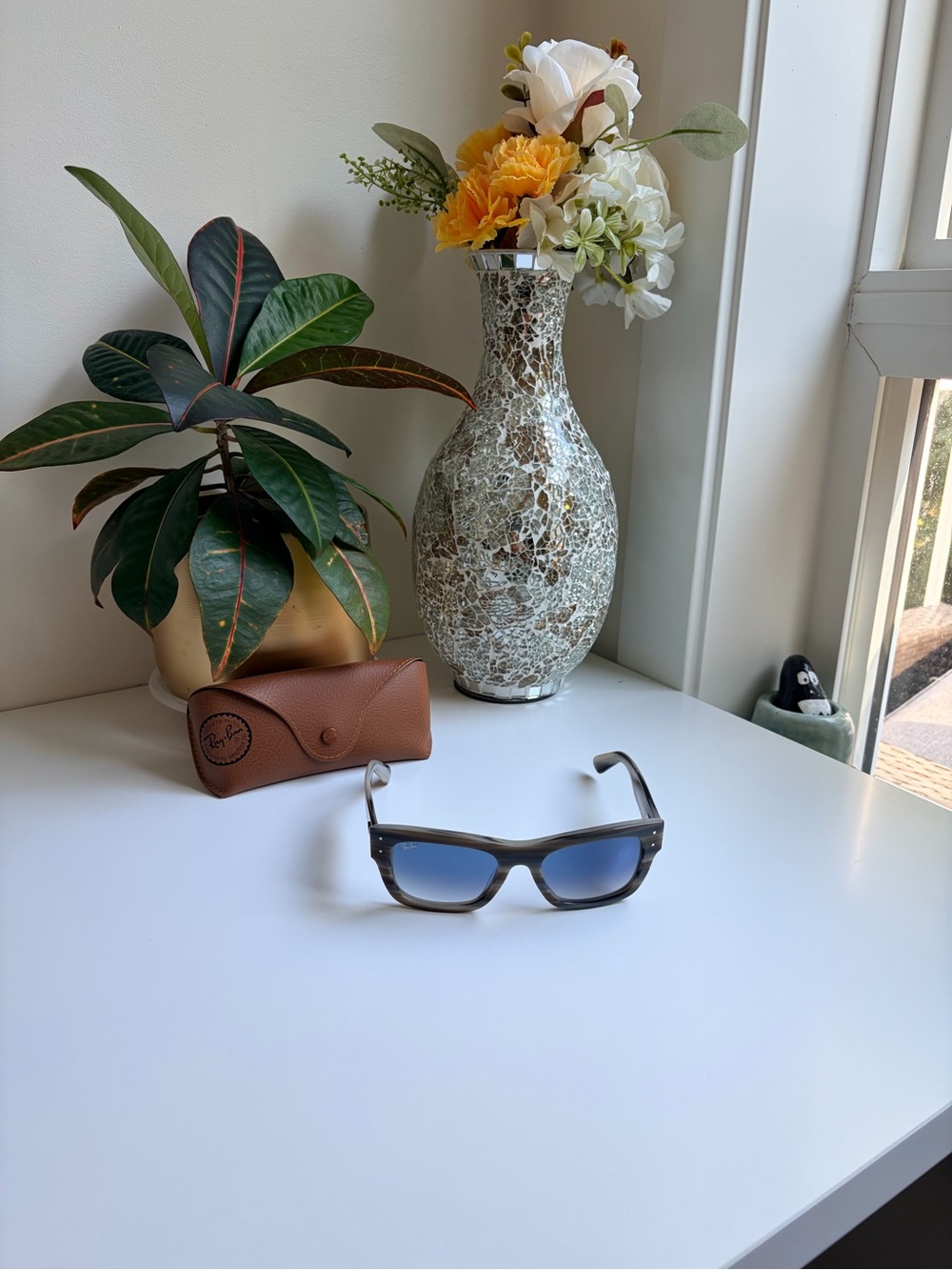 Ray-Ban Joseph RB 7683S 1424/3F Striped Grey Horn / Blue  53mm